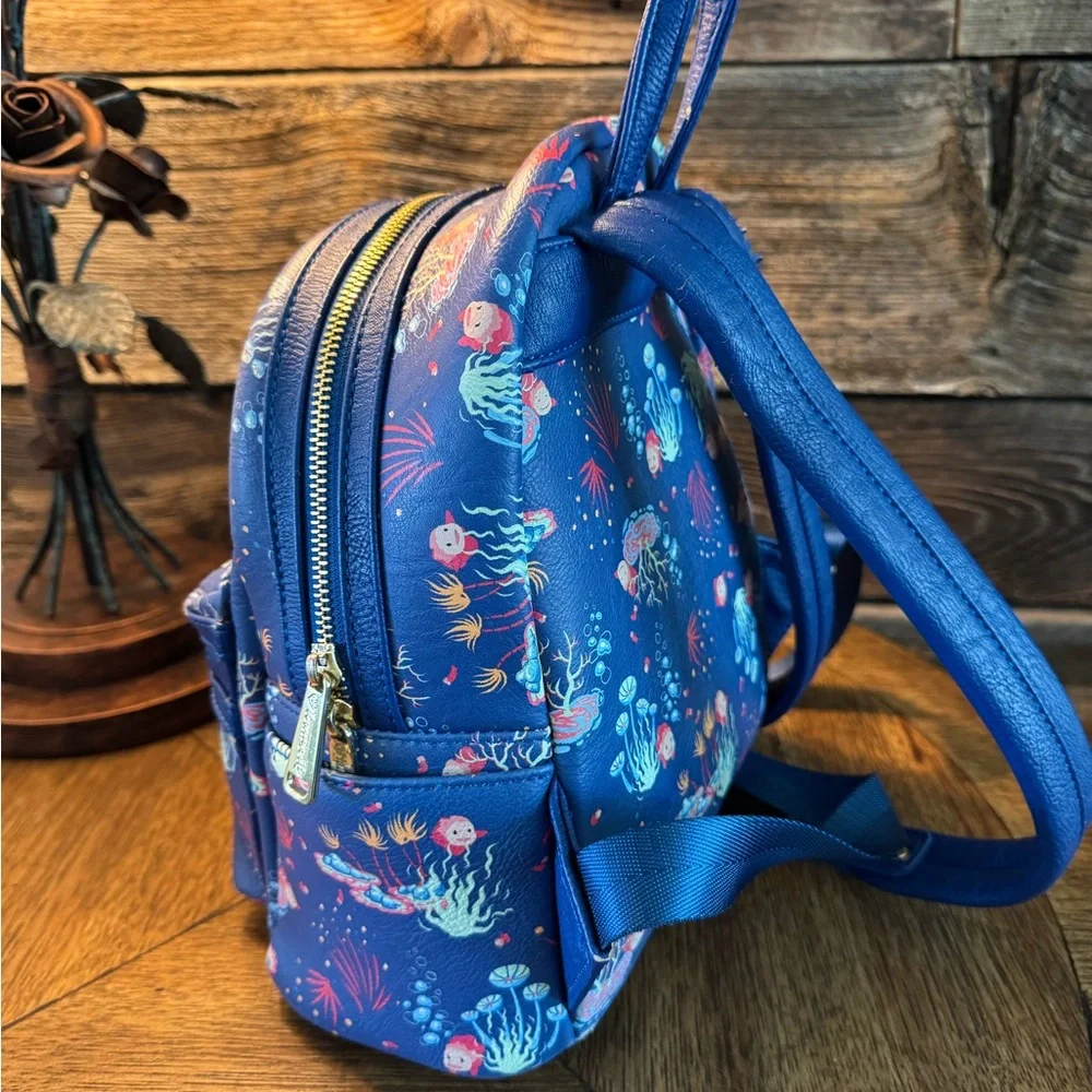 Loungefly Studio Ghibli Ponyo Mini Backpack (Wear on Straps Bag)‎ See Photos